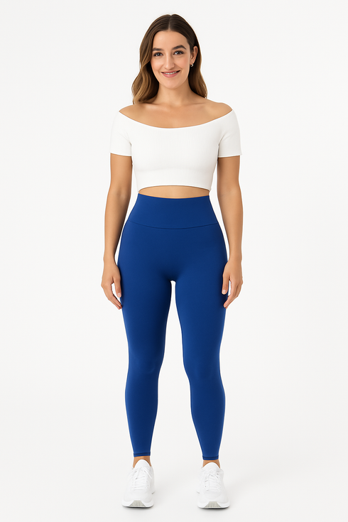 'Demelza' High Waist Ankle Leggings - Celes Fashion